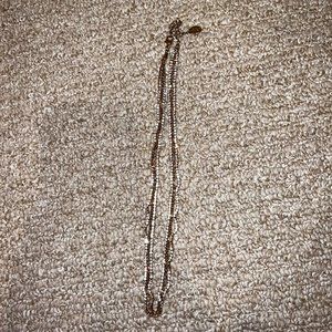 555 ITEM!! Gold Rhinestone Twist Necklace Costume Jewelry